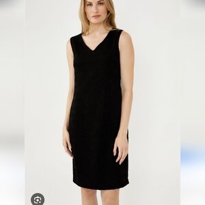 NWT Frank Lyman VNeck Shift Dress In Black Sz Large With Pockets!